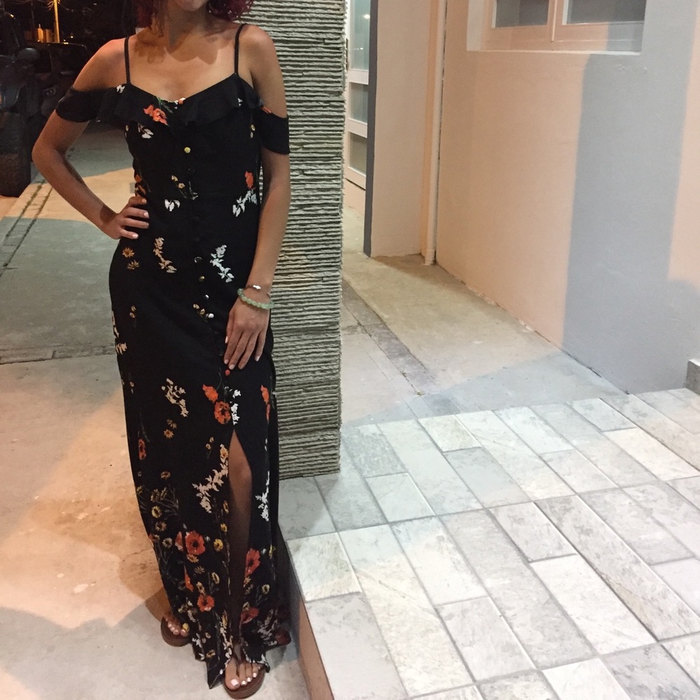 Cold shoulder dress